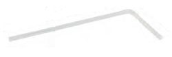 CANUTILLO PLA FLEXIBLE BLANCO 210 MM