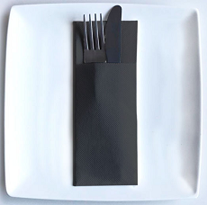 SERVILLETAS GAMA KANGAROO 40X32 P.P. NEGRA