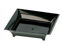 RECIPIENTE CUADRADO APERTITIVOS 36ML NEGRO