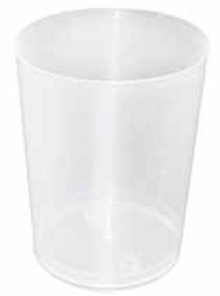VASO DE SIDRA PP TRNASLUCIDO 500 ML.