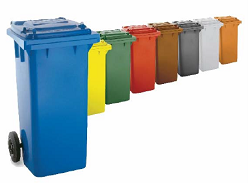 CONTENEDOR 120 L. MARRON C/TAPA MARRON 04009