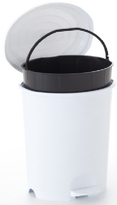 PAPELERA 50 L. C/CUNO INTERIOR Y PEDAL 04144