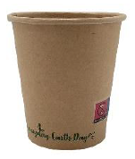 VASO CARTON KRAFT 8 OZ 240 ML.