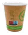VASO BEBIDAS CALIENTES PLA 4 OZ. 120 ML.