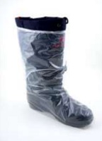 Cubrebotas desechable transparente