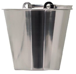 CUBO MEDIDOR ACERO INOX SIN BASE 7 L.