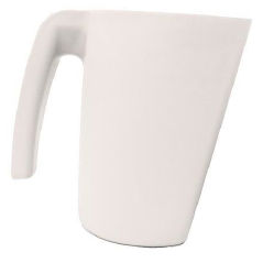 JARRA MEDIDORA LISA DETECTABLE METALES / RAYOS X 2L. BLANCA