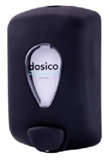 DISPENSADOR DE JABON ARES 0,7 L. NEGRO