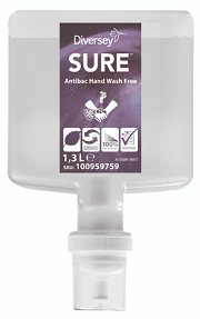 SURE ANTIBAC HAND WASH FREE 1,3 L.