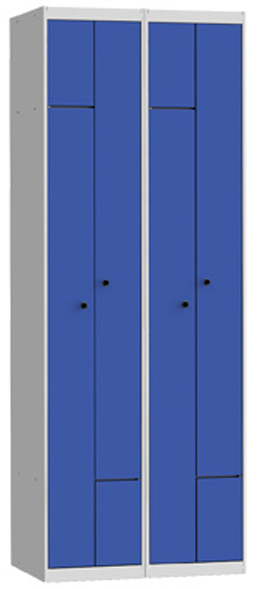 MODULO 2 TAQUILLAS ECOL-30/2 PUERTA AZUL RAL 5010