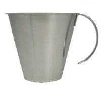JARRA MEDIDORA ASA ABIERTA SIN BASE ACERO INOX 2 LTS.