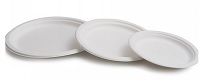 Plato caña de azúcar 26 cm Blanco