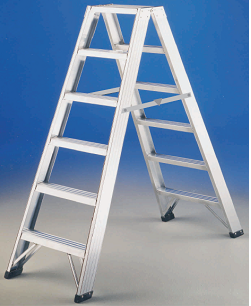 ESCALERA ALUMINIO TIJERA DOBLE SUBIDA P1 6 PELDAÑOS P16