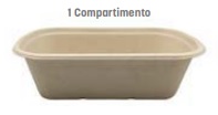 Envase Fibra Caña de Azúcar 1000ml