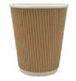 VASO PAPEL DC CARTON CORRUGADO 12 OZ 360 ML.