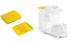 TAPA SOPORTE BOLSA 120 L. C/PORTANOTAS VERDE S070325