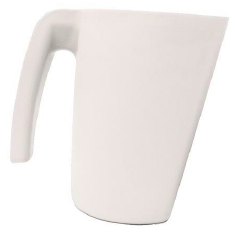 JARRA MEDIDORA LISA DETECTABLE METALES / RAYOS X 2L. BLANCA