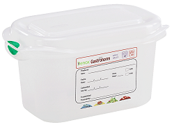 RECIPIENTE GASTRONORM TRANSP.C/TAPA 1/91 LT.