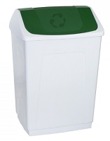 Papelera Tapa Basculante 55lt Verde