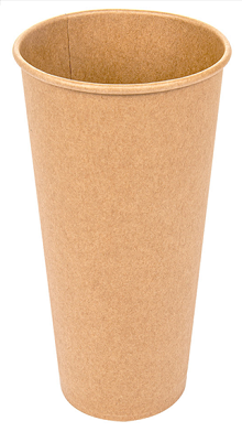 VASO CARTON MARRON 22OZ. 660 ML.