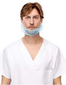 CUBRE BARBA POLIPROPILENO AZUL