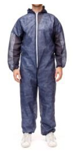 BUZO POLIPROPILENO CON CAPUCHA T.XL AZUL