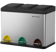 CONTENEDOR BASURA 3 COMP. 45 LTS IRIS