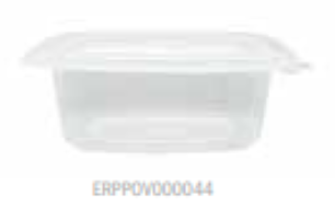 BANDEJA CON TAPA PP 250 ML