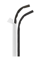 CANUTILLO PAPEL FLEXIBLE 6X230 MM NEGRO ENFUNDADO