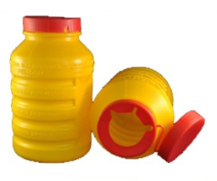 CONTENEDOR AGUJAS Y RESIDUOS PELIGROSOS 1 LTR