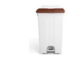 CONTENEDOR PEDAL DERBY 90 L.TAPA MARRON C/RUEDAS