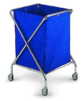 CARRO X PLEGABLE LAUNDRY CART 210 L. AZUL