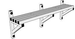 ESTANTE PARED ESTP1000X350X500 GRSI