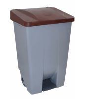 CONTENEDOR SELECTIVO 80 LT C/TAPA MARRON