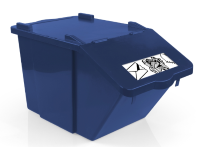 Contenedor Split 45L Azul con tarjeta