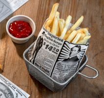 BOLSA FRITOS TIMES 12X12 BLANCO ANTIGRASA