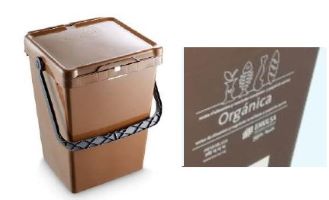 CUBO 10 LTS NO VENTILADO C/ASA PLAST. MARRON - SANGULI
