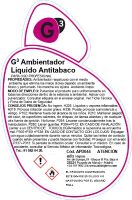 Etiqueta G3 Ambientador Antitabaco