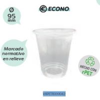 VASO RPET ECO TRANSP. 16 OZ 500ML