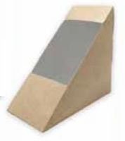 ENVASE SANDWICH KRAFT CON VENTANA 72MM