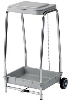 Carro portabolsas 360 c/tapa inox