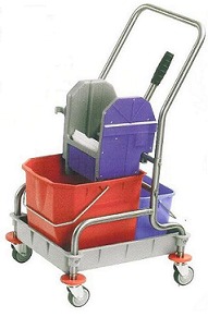 Carro fregado fácil Mod.380 Inox.
