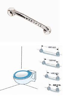 B. recta 400 mm. AV40400 inox brillo