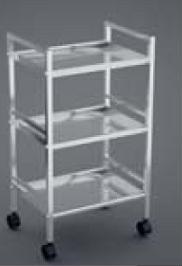 Carro 3 repisas Inox. C/Ruedas 14093