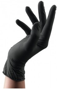 Guante Latex S/Polvo Negro P