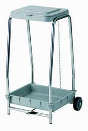 Carro portabolsas 360 C/pedal crom.
