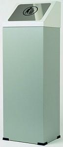 Papelera metal 340/80 abatible Inox.