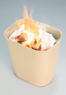 Papelera ignífuga 13,2L 2541 beige