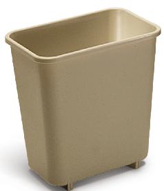 Papelera rectangular 7,7L 2952 beige