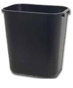Papelera rectangular 26,6L 2956 negra
